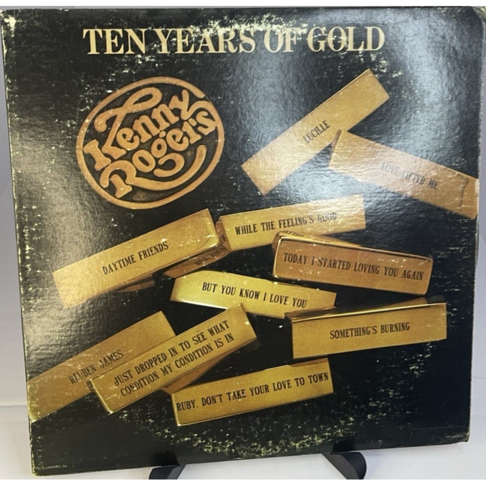 Kenny Rogers Ten Years of Gold Vinyl LP UA-LA835-H Greatest Hits Country 1977